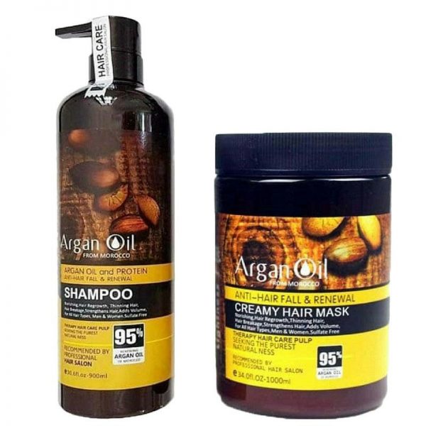 پک شامپو و ماسک مو آرگان لایتنس Lightness argan oil